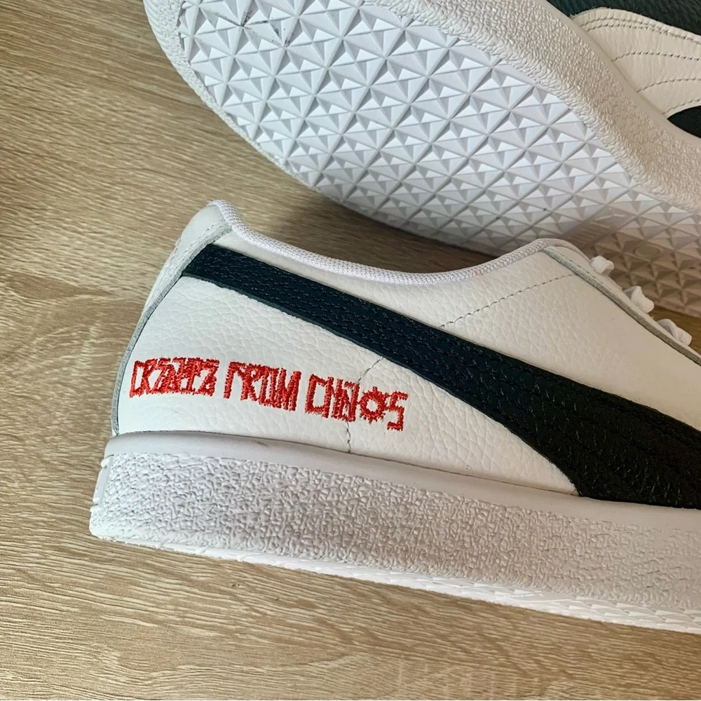 PUMA Clyde x Jeff Staple "Create from Chaos Black & White Sneakers NEW - Picture 8 of 11